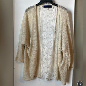 Cream Floral Lightweight Cardigan